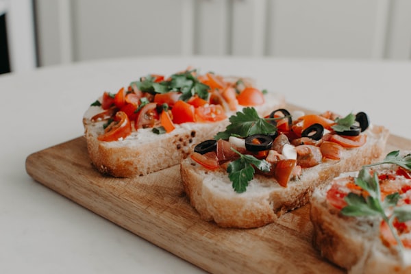 Fresh bruschetta appetizer